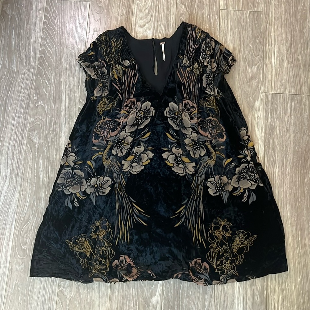 Free People Velour Mini Dress